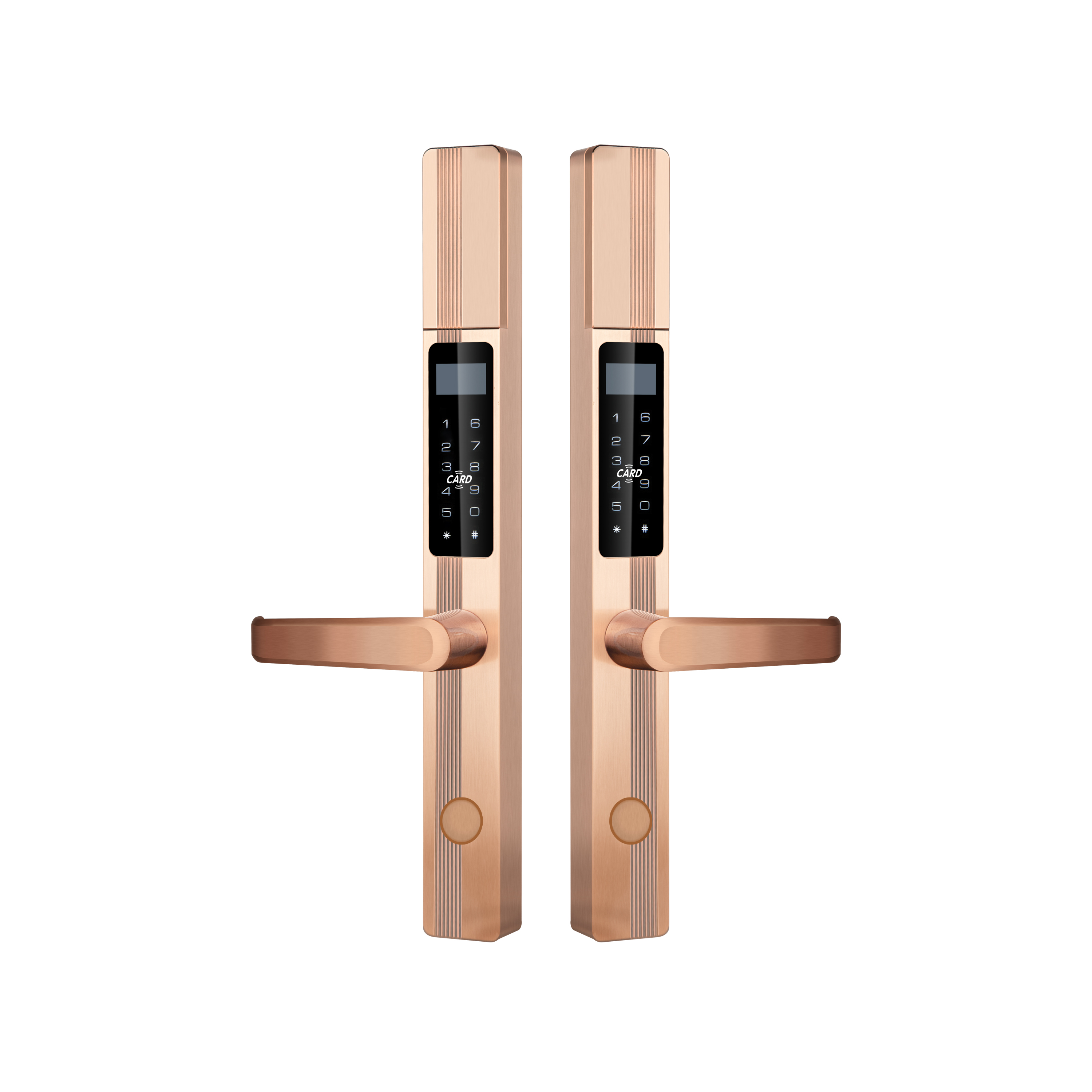 Golden Broken Bridge Slim Anti Dust Waterproof IP68 Tuya Wifi Smart Door Lock