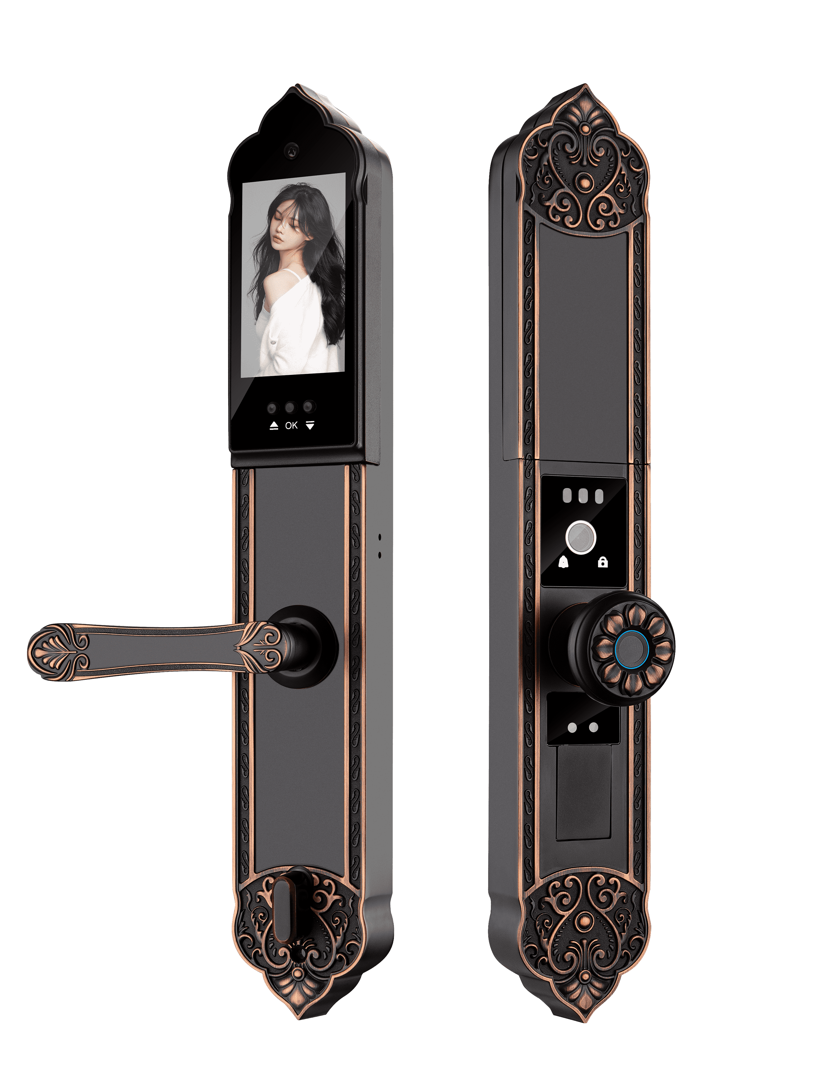 Fingerprint Smart Home Door Lock Tuya APP Video Face lock